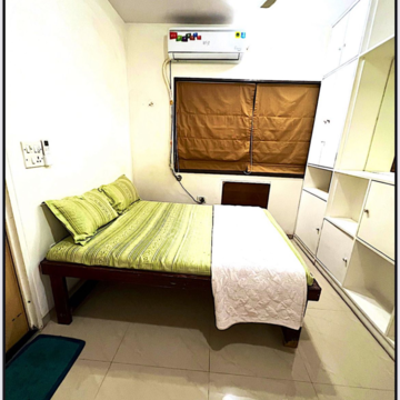 Living Room in 1 BHK Apartment at Lady Ratan Tower, Upper Worli – for Rent