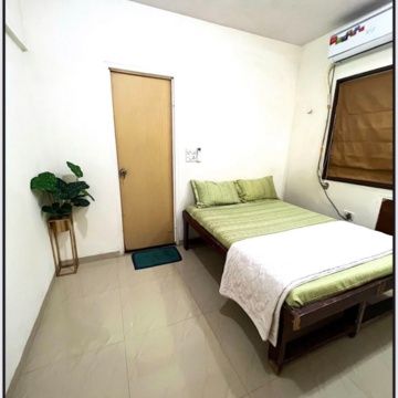 Bedroom in 1 BHK Apartment at Lady Ratan Tower, Upper Worli – for Rent