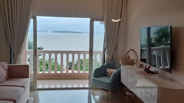Living Room in 3 BHK Apartment at Dona Paula – for Rent