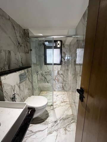 Bathroom in 3 BHK Apartment at Veena Solace, Santacruz West – for Rent