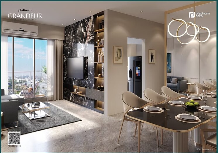 Living Room, platinum-grandeur 2 Bedroom 800 Sq.Ft. Apartment In Versova Mumbai 8777738