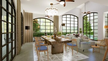 Living Room in 4 BHK Villa at Morjim – for Rent