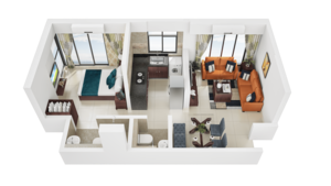 Floor Plan in 1 BHK Apartment at Borivali East – for Sale