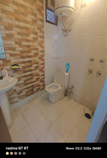 Bathroom in 3 BHK Builder Floor at Malviya Nagar – for Rent
