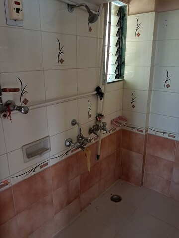 Bathroom in 2 BHK Apartment at Flower Valley Complex, Khopat – for Rent