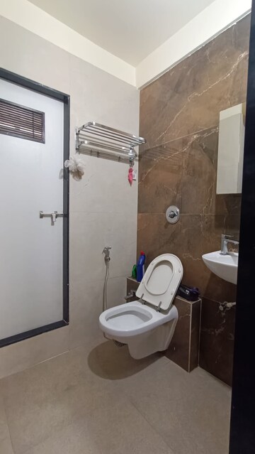 Bathroom in 3 BHK Apartment at Shree Samarth Heights, Ghansoli – for Rent