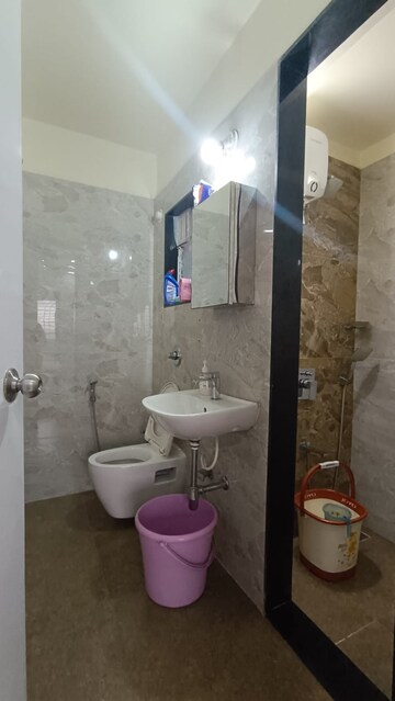Bathroom in 3 BHK Apartment at Shree Samarth Heights, Ghansoli – for Rent