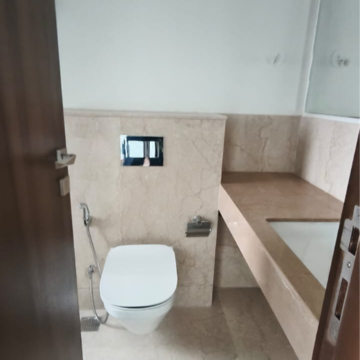 Bathroom in 3 BHK Apartment at Piramal Aranya Arav, Reay Road – for Rent