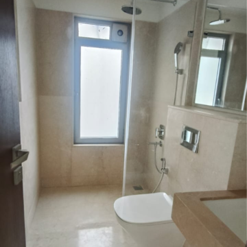 Bathroom in 3 BHK Apartment at Piramal Aranya Arav, Reay Road – for Rent