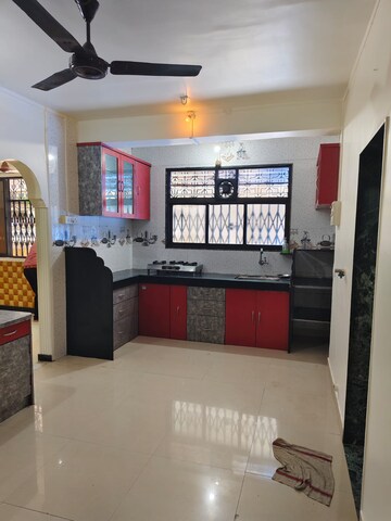 Kitchen in 1.5 BHK Apartment at Kashish Park Apartment, Lal Bahadur Shastri Road – for Rent