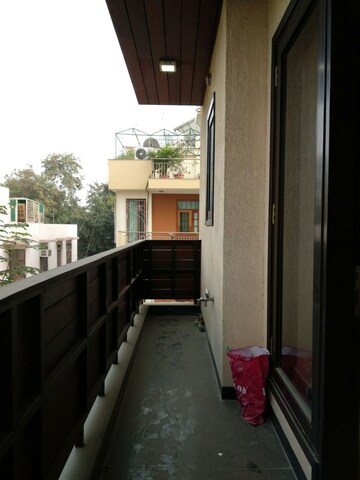 Balcony in 3 BHK Builder Floor at Shivalik Colony – for Rent