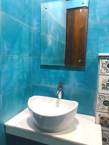 Bathroom in 1 BHK Builder Floor at Aerocity – for Rent