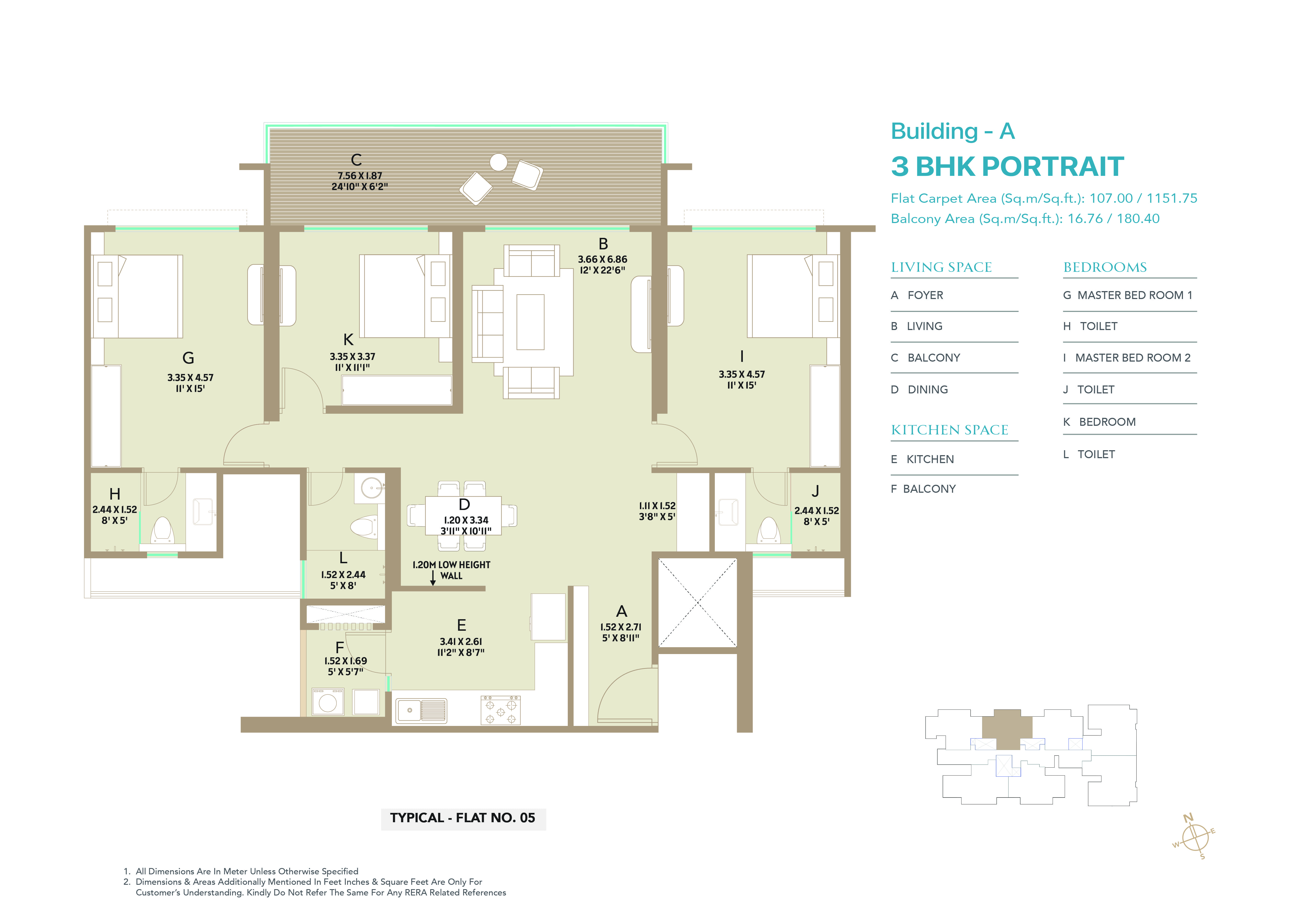3 BHK Apartment For Sale in Kolte Patil Life Republic Canvas