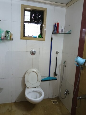Bathroom in 2 BHK Apartment at Trishul Patel Heights, Ghansoli – for Rent