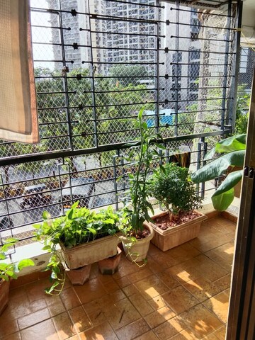 Balcony in 2 BHK Apartment at Trishul Patel Heights, Ghansoli – for Rent