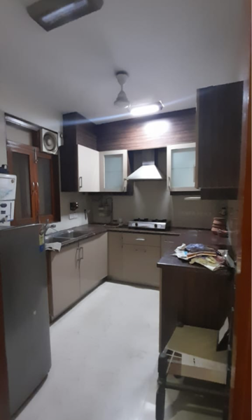 Kitchen in 2 BHK Builder Floor at Greater Kailash I – for Rent