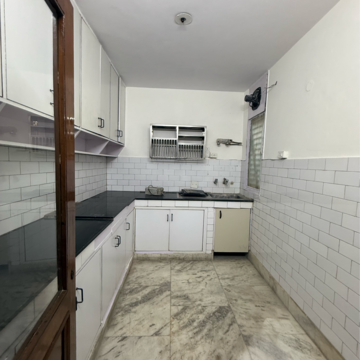 Kitchen in 3 BHK Builder Floor at Greater Kailash I – for Rent