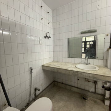 Bathroom in 3 BHK Builder Floor at Greater Kailash I – for Rent