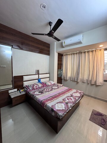 Bedroom in 2 BHK Apartment at Safal Residency, Nerul – for Rent