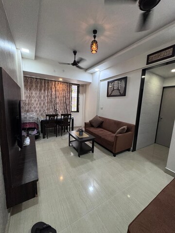 Living Room in 2 BHK Apartment at Safal Residency, Nerul – for Rent