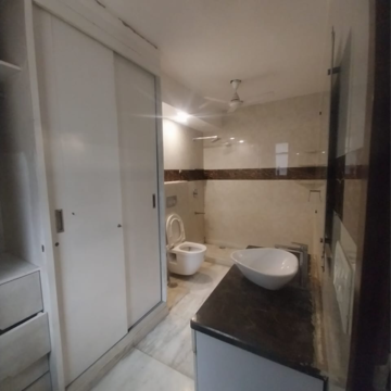 Bathroom in 4 BHK Builder Floor at New Friends Colony – for Rent