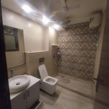 Bathroom in 4 BHK Builder Floor at New Friends Colony – for Rent