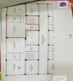 Floor Plan in 3 BHK Builder Floor at New Alipore – for Sale