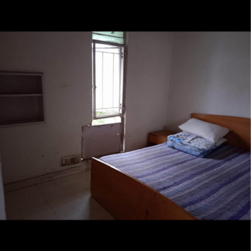 Bedroom in 1.5 BHK Builder Floor at Greater Kailash I – for Rent