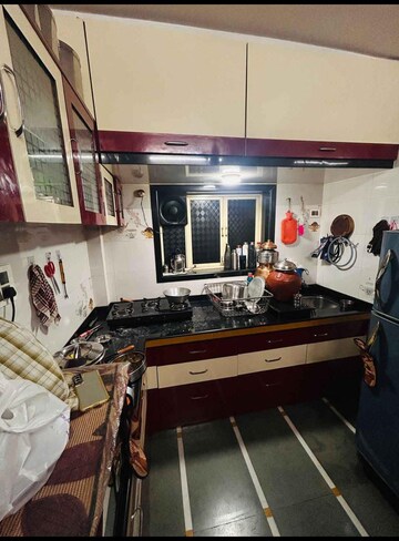 Kitchen in 2 BHK Builder Floor at Amogh Shri Sai Mangal CHS, Chole Gaon – for Rent