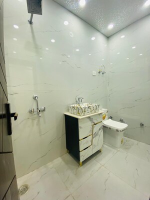 Attached Bathroom in 3 BHK Builder Floor at Niti Khand I – for Sale