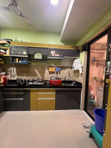 Kitchen in 2 BHK Apartment at Lodha Luxuria, Majiwada – for Rent