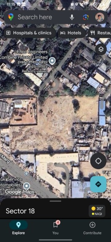  Industrial Plot – Map Location View at Sector 18 - for Rent