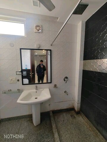 Bathroom in 2 BHK Builder Floor at Saket – for Rent