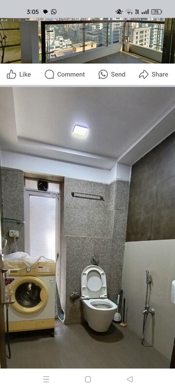 Bathroom in 2 BHK Apartment at Vini Towers, Malad West – for Rent