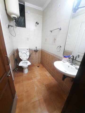 Bathroom in 3 BHK Builder Floor at Malviya Nagar – for Rent