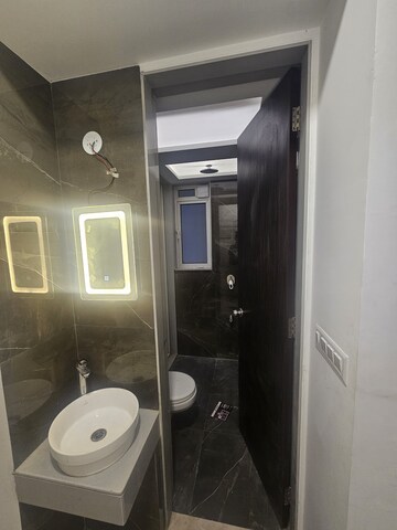 Bathroom in 2 BHK Apartment at Aurum Q Residences, Ghansoli – for Rent