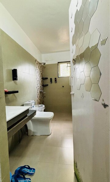 Bathroom in 1 BHK Builder Floor at Kalyan Mangeshi Dazzle II, Thakurli – for Rent