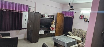 Living Room in 2 BHK Apartment at Commanders Galaxy, Thanisandra Main Road – for Rent