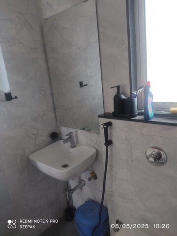 Bathroom in 3 BHK Apartment at VTP HiLife, Wakad – for Rent