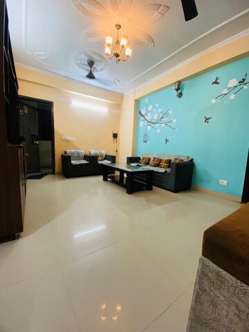 Living Room in 2.5 BHK Apartment at Devika Skypers, Raj Nagar Extension – for Rent