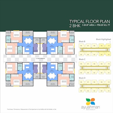 Floor Plan in 2 BHK Apartment at Rau Road – for Sale