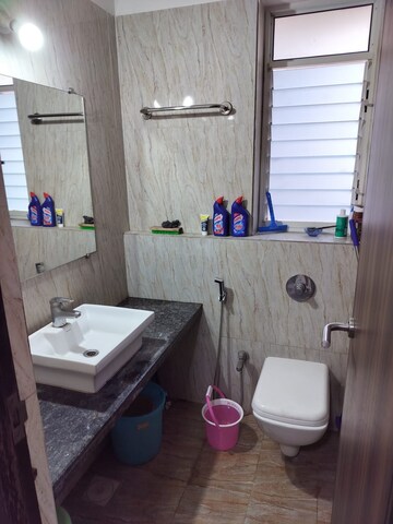 Bathroom in 2 BHK Apartment at Marathon Nexzone, New Panvel – for Rent