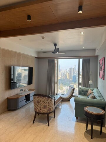 Living Room in 3 BHK Apartment at Lodha The Park, Worli – for Rent