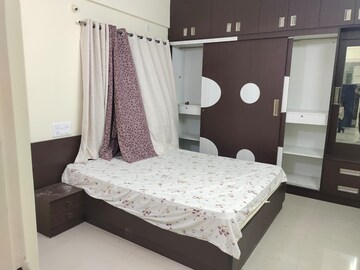 Bedroom in 2 BHK Apartment at Purva Pavilion, Hebbal – for Rent
