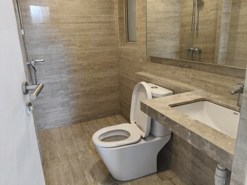 Bathroom in 2 BHK Apartment at Hiranandani Delanna, Ghodbunder Road – for Rent