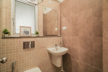 Bathroom in 3 BHK Apartment at Runwal Greens, Mulund West – for Sale