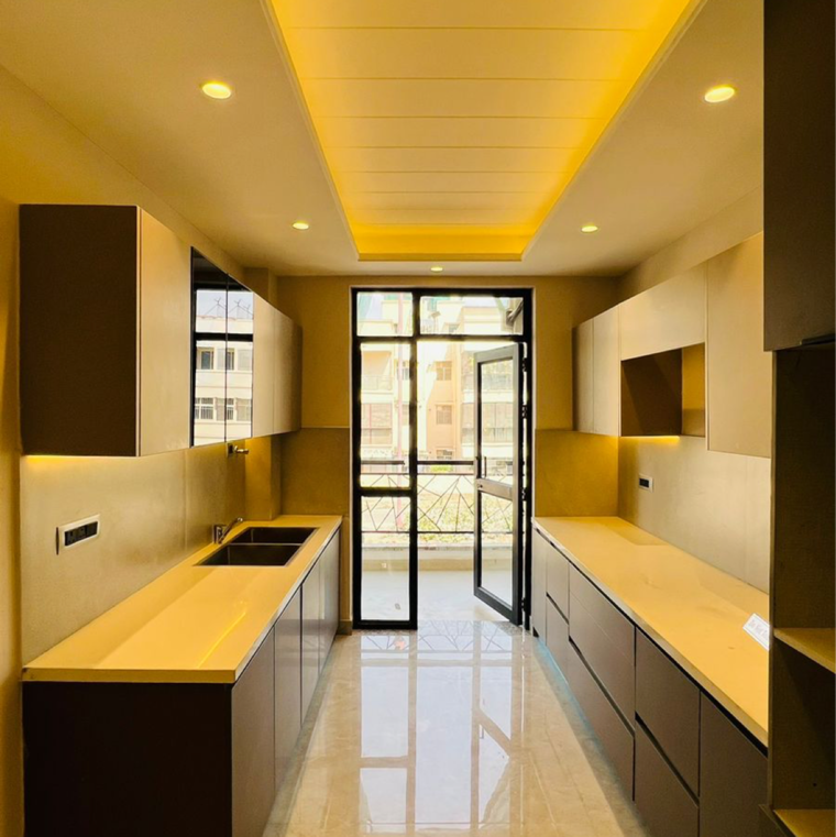 Kitchen, versalia-woodwinds 4 Bedroom 338 Sq.Yd. Builder Floor In Sector 67a Gurgaon 8779455