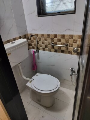 Bathroom in 1 BHK Apartment at Lenyadri Tower, Nerul – for Sale