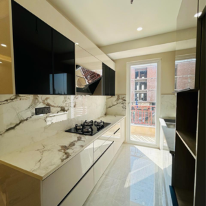 Kitchen in 3 BHK Builder Floor at Versalia WoodWinds, Sector 67a – for Sale