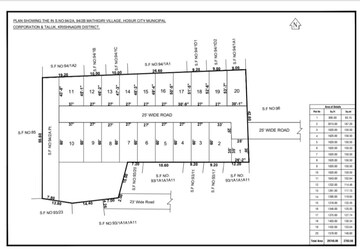  Plot – Map Location View at Mathigiri - for Sale